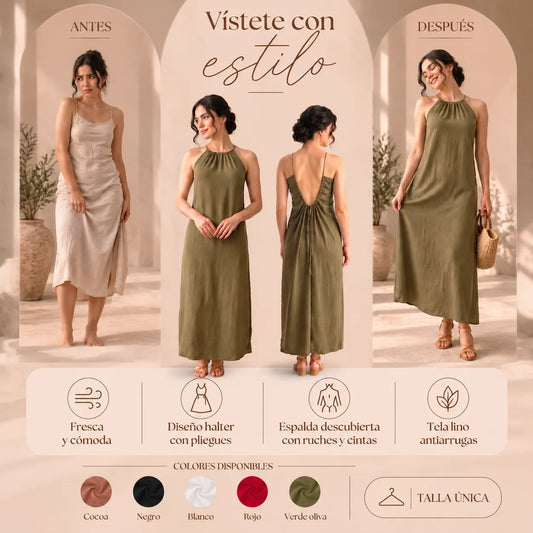 Bata Chic™ | Vestido ligero que combina elegancia, frescura y comodidad para ti