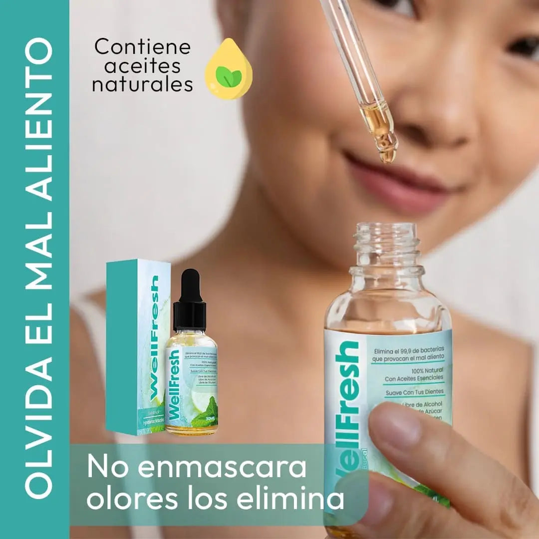 WELLFRESH™|Tratamiento Para 2 Meses, Elimina Mal Aliento Al Instante🌬️🍃