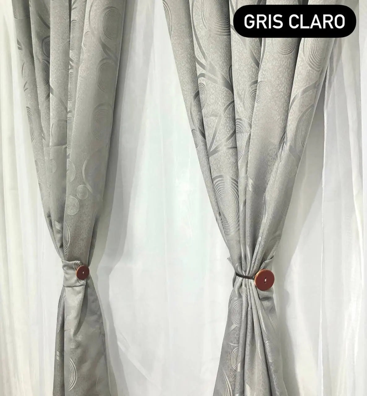 CORTINA JACQUARD BOTONES PREMIUM™| Decora con clase, bloquea la luz y descansa profundamente.