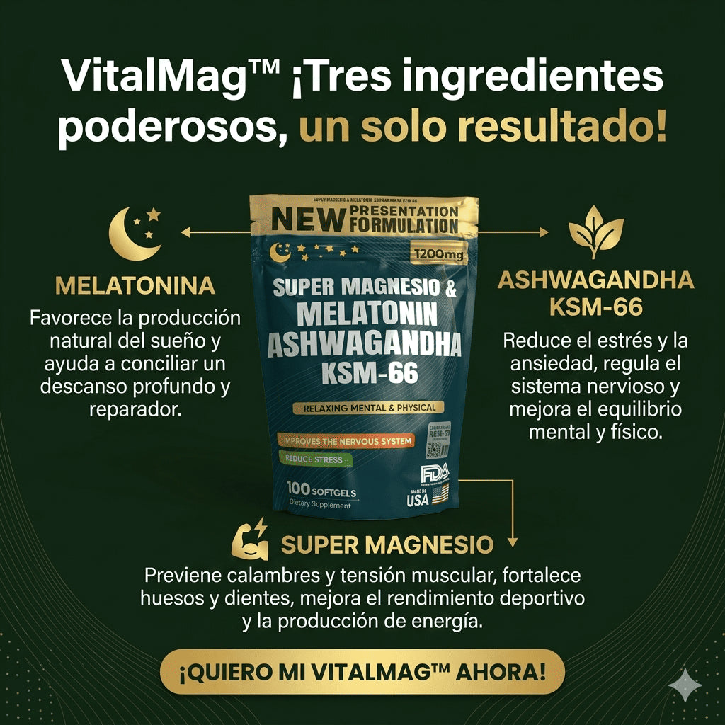 VitalMag™ - La fórmula completa para tu energía, descanso y rendimiento