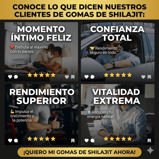 Gomas De Shilajit™ | Limpia, Recarga y Despierta tu Poder Masculino
