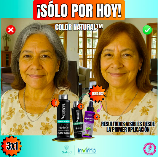 COLOR NATURAL™|Kit Cubre Canas + 2 Obsequios GRATIS👩🏼🦰👱🏼♂️
