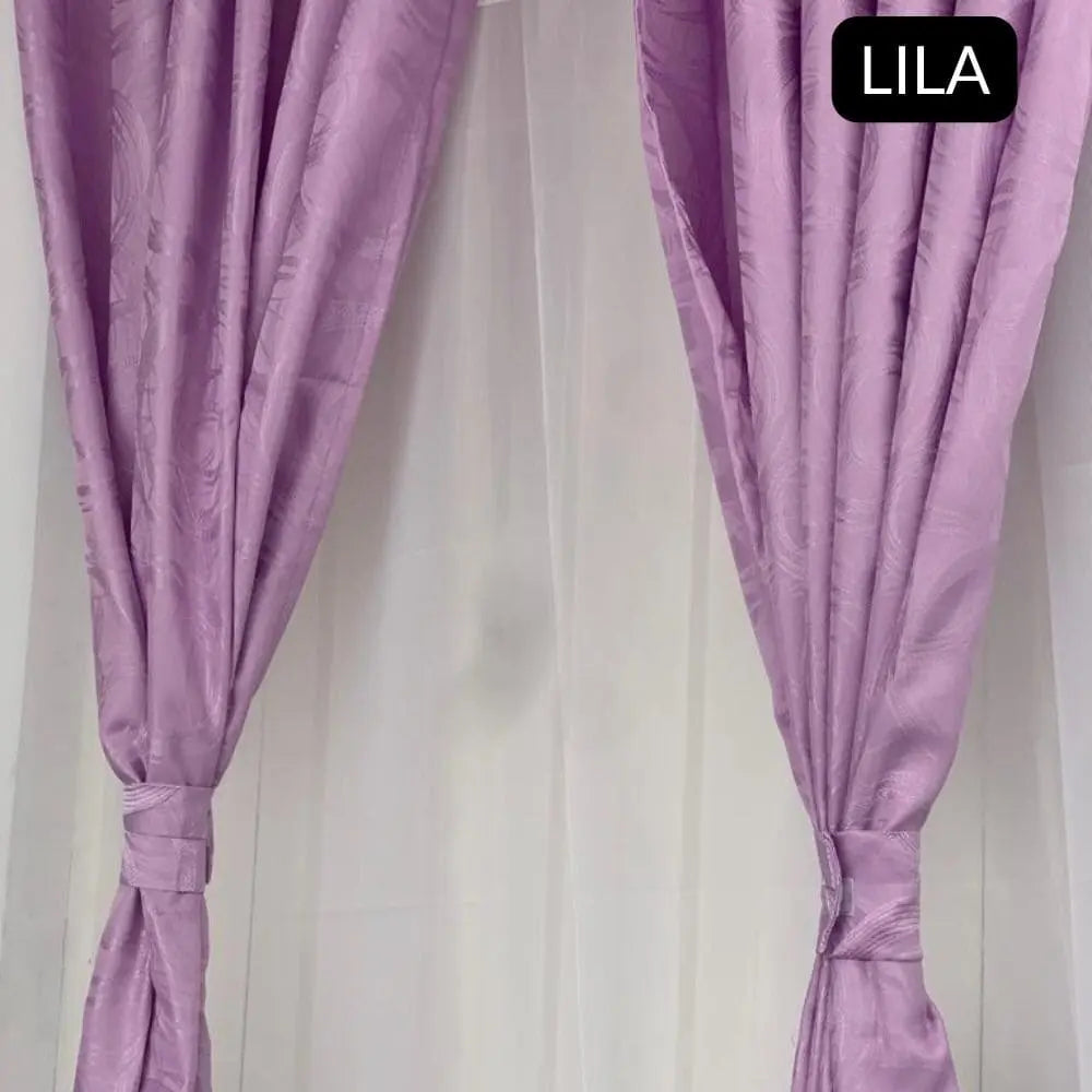 CORTINA JACQUARD BOTONES PREMIUM™| Decora con clase, bloquea la luz y descansa profundamente.