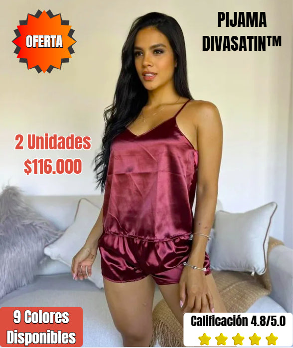 PIJAMA DIVASATIN™| Suavidad extrema, diseño exclusivo y descanso profundo