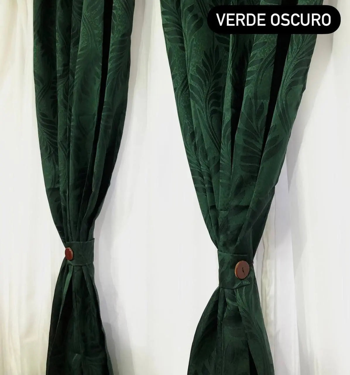 CORTINA JACQUARD BOTONES PREMIUM™| Decora con clase, bloquea la luz y descansa profundamente.
