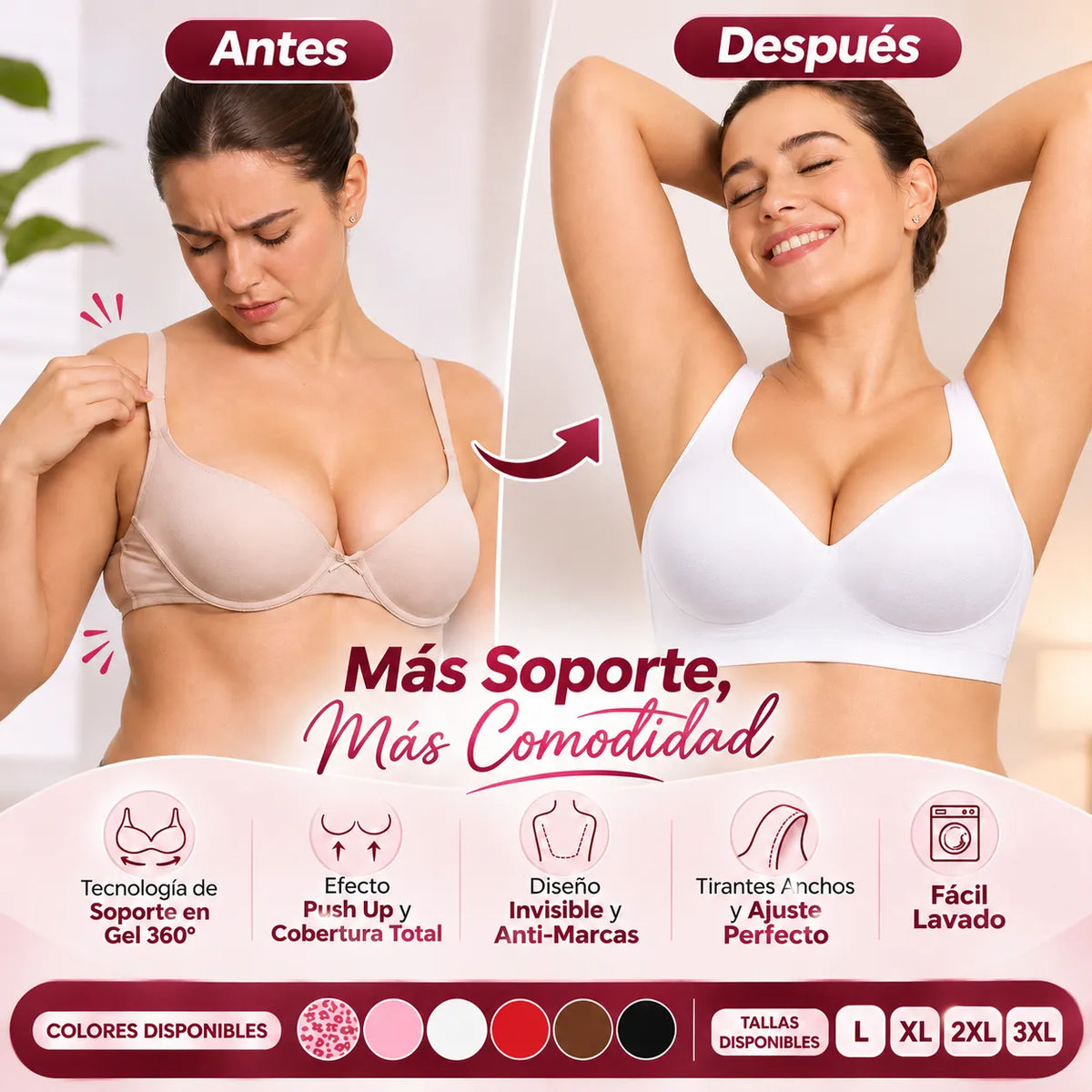 JellyBra™ | Realza y moldea tu busto sin aros molestos