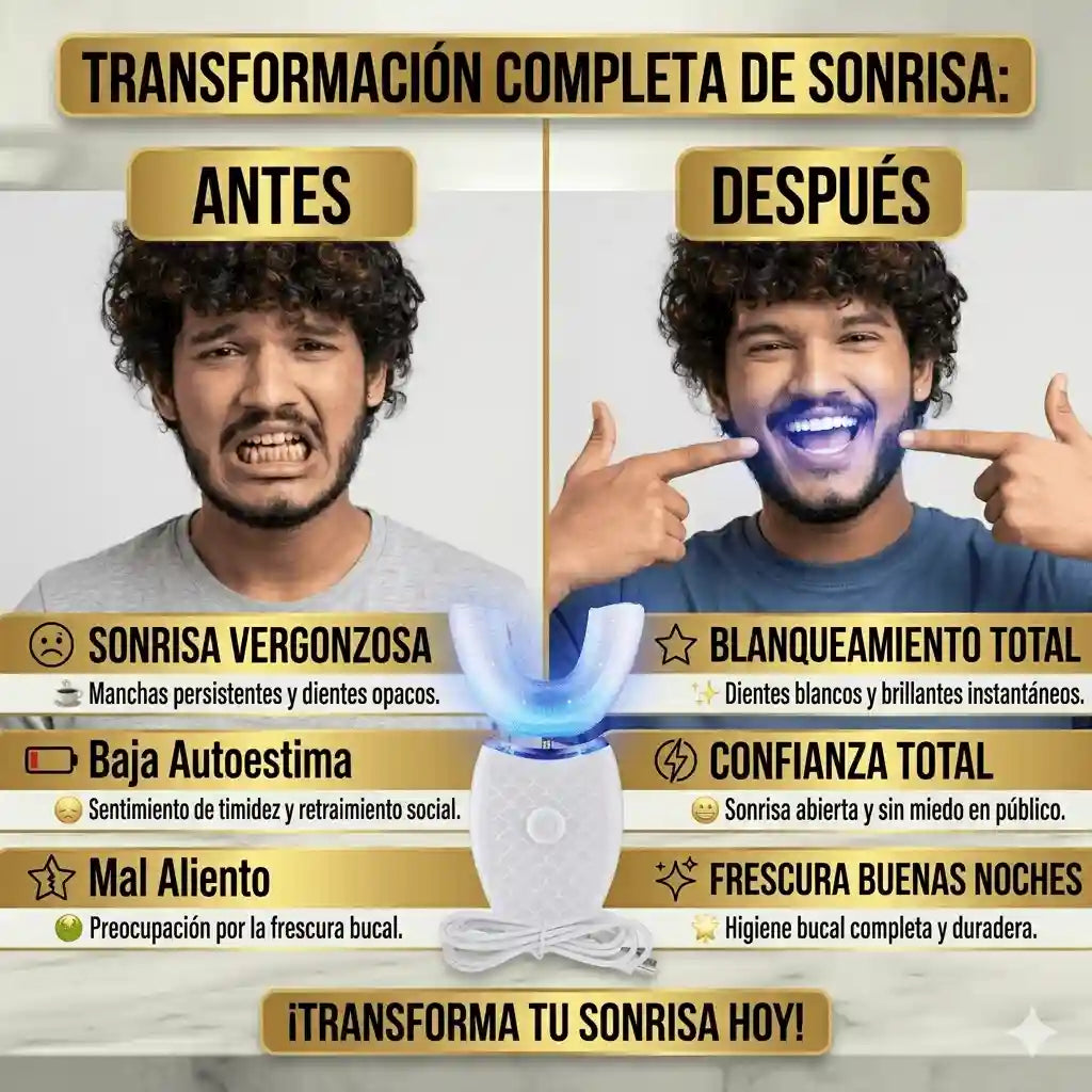 DentGlow ™️| Potencia tu sonrisa y confianza diaria con tecnología ultrasónica