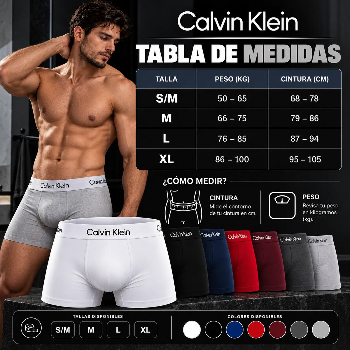 Bóxer Calvin Klein™ Importado | Viste cómodo y con estilo todo el día, sin que apriete