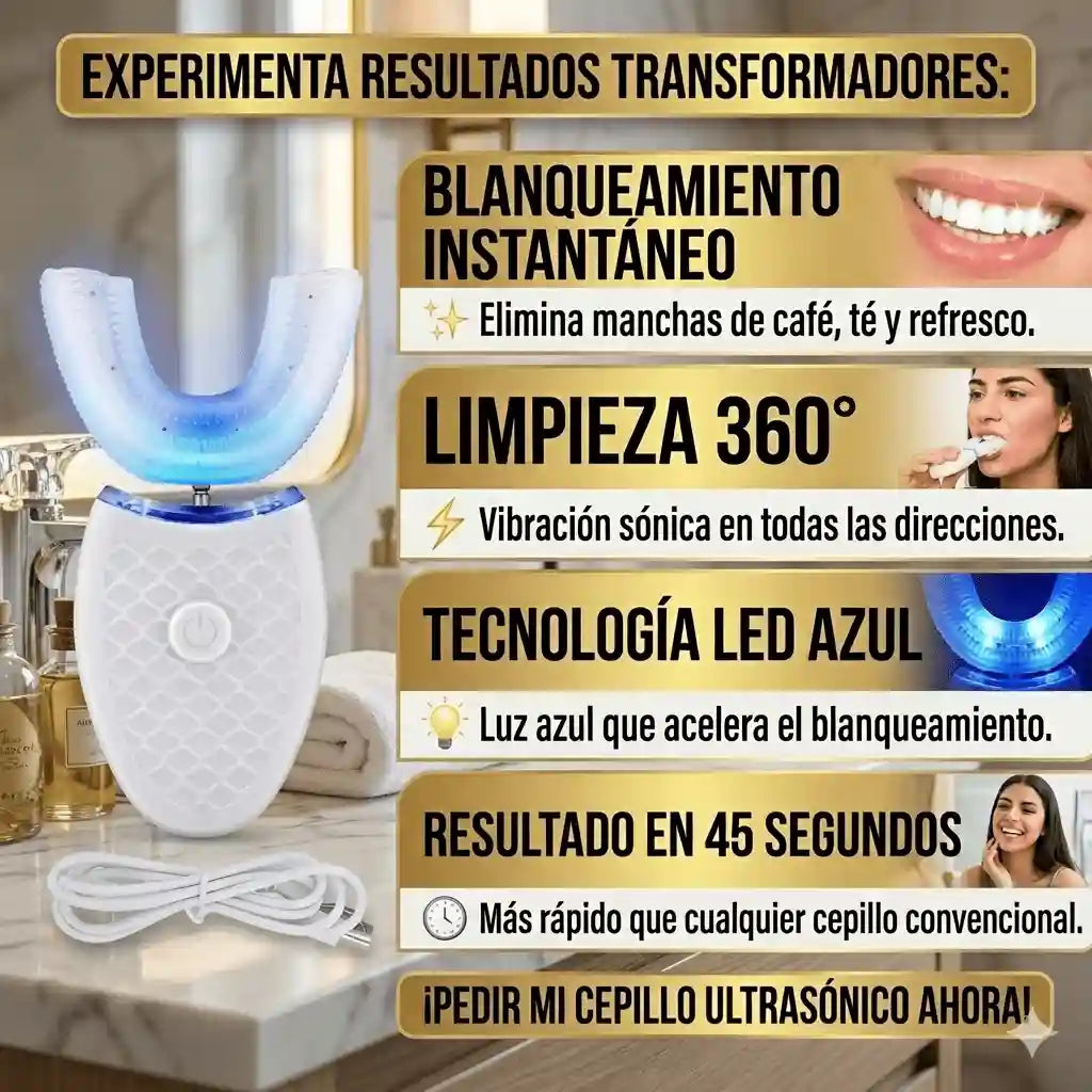 DentGlow ™️| Potencia tu sonrisa y confianza diaria con tecnología ultrasónica