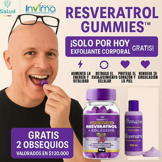 RESVERATROL GUMMIES + EXFOLIANTE CORPORAL