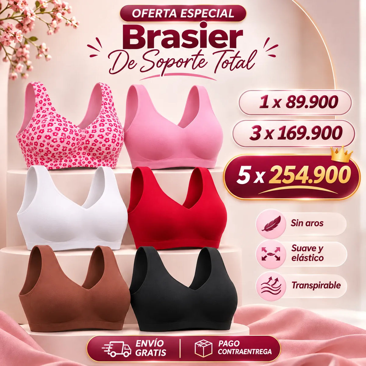 JellyBra™ | Realza y moldea tu busto sin aros molestos