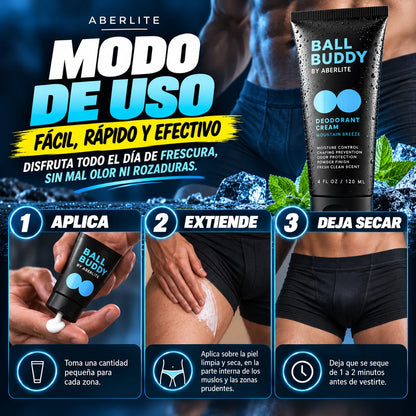 Ball Buddy™ | Elimina el sudor y mal olor de tu zona íntima todo el día