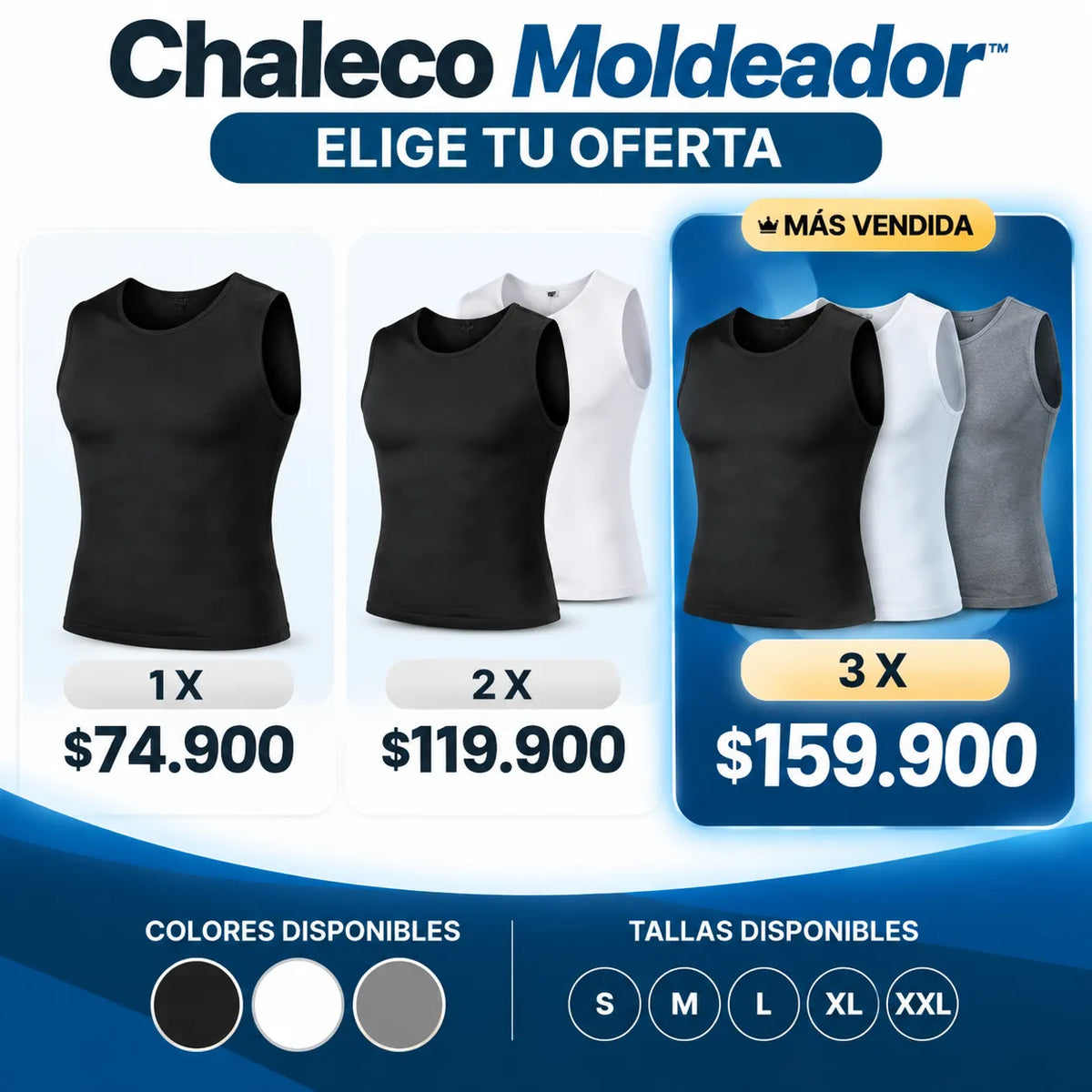 Chaleco Moldeador™ + Gel | Moldea tu figura y recupera tu confianza en tu día a día
