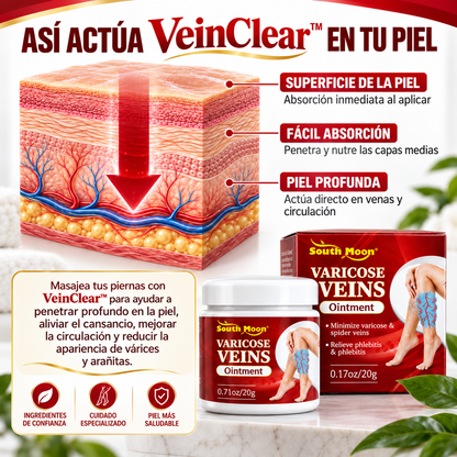 VeinClear™ |  Reduce la hinchazón, el cansancio y las venas visibles