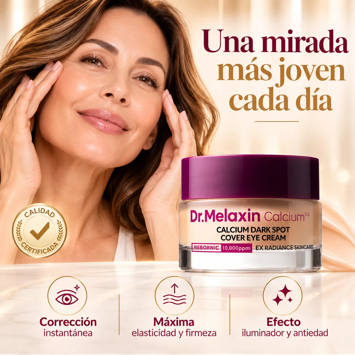 Dr. Melaxin™ Calcium | Crema antiedad y eliminación de ojeras