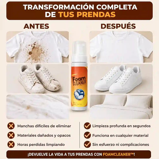 FoamCleaner™ | Elimina manchas imposibles al instante sin esfuerzo