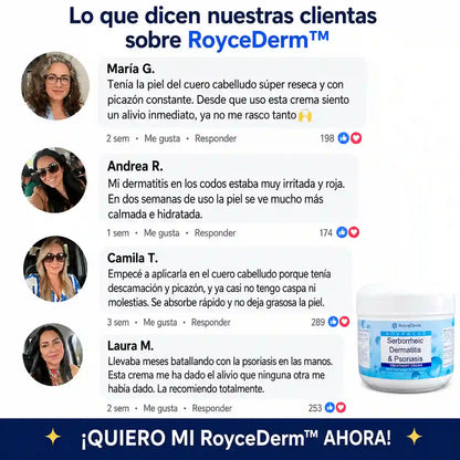 RoyceDerm™ | Alivia la picazón, controla la descamación e hidrata tu piel