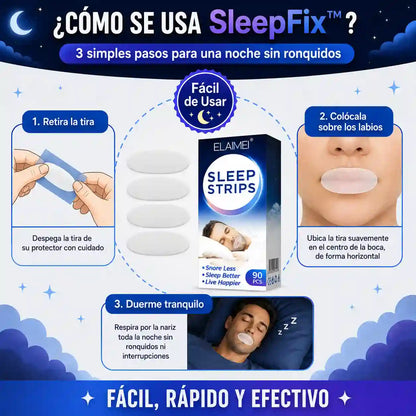 SleepFix™ | Elimina los ronquidos, mejora tu respiración y duerme en paz