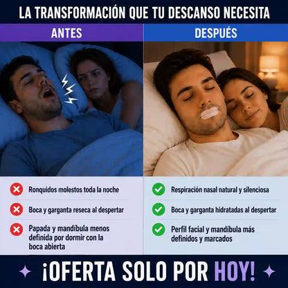 SleepFix™ | Elimina los ronquidos, mejora tu respiración y duerme en paz