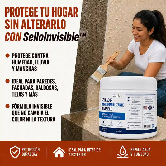 SelloInvisible™ | Impermeabiliza tus superficies sin alterar su color ni textura