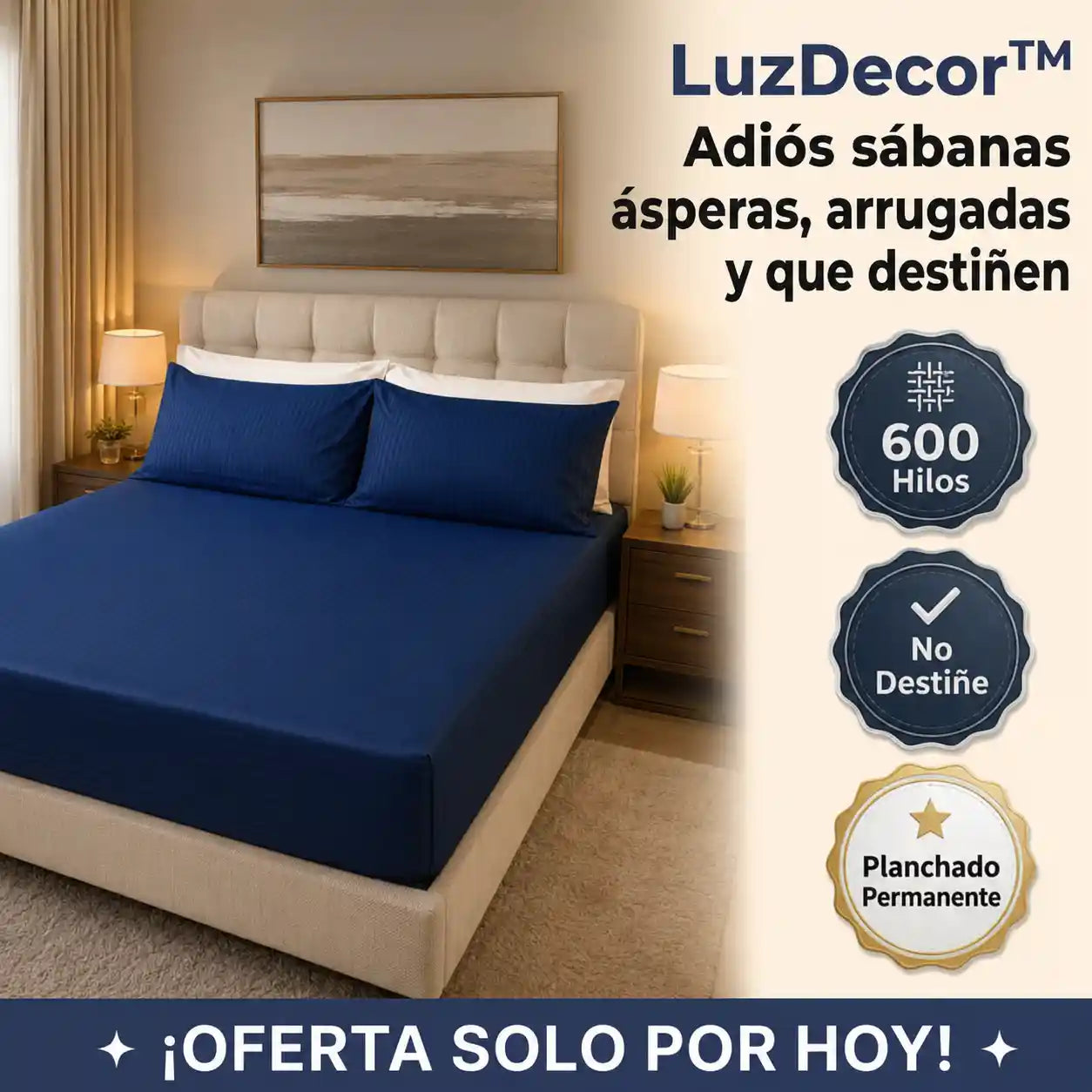LuzDecor™ | Sábanas suaves, sin arrugas y con colores que duran lavado tras lavado