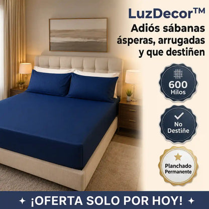 LuzDecor™ | Sábanas suaves, sin arrugas y con colores que duran lavado tras lavado
