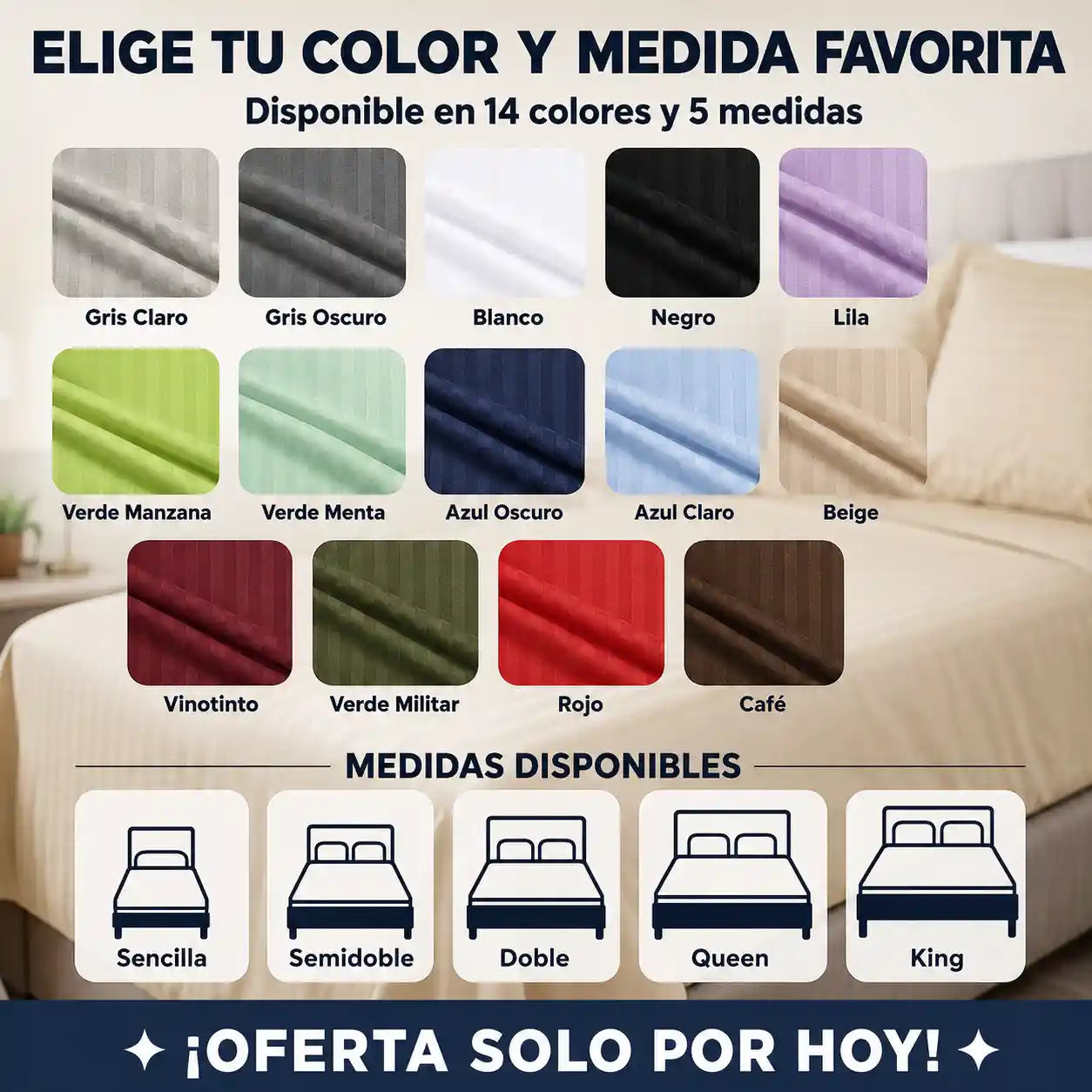 LuzDecor™ | Sábanas suaves, sin arrugas y con colores que duran lavado tras lavado