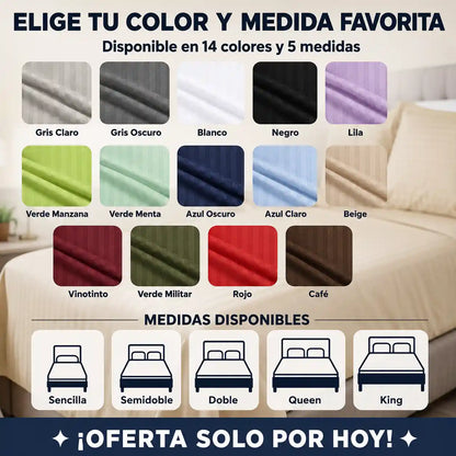 LuzDecor™ | Sábanas suaves, sin arrugas y con colores que duran lavado tras lavado