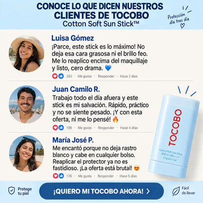 TOCOBO Stick™ | Protección SPF50+ sin sensación grasa