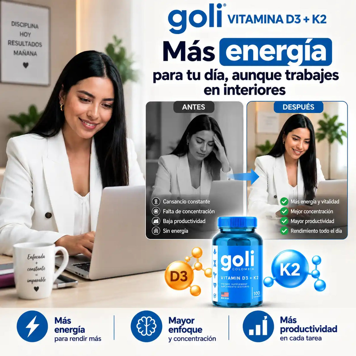 VitaGoli™ | Energía real para tu rutina de oficina