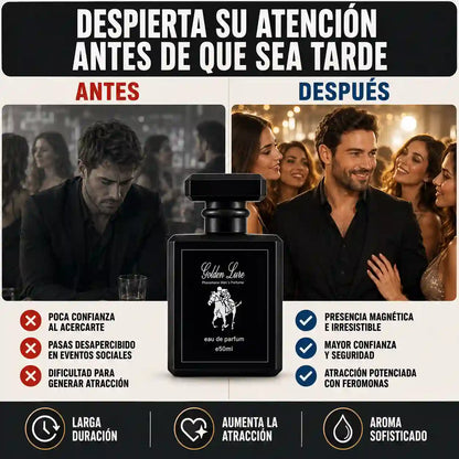Golden Lure™ | Perfume con Feromonas que Aumenta tu Atractivo