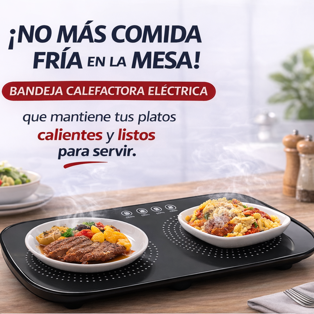 THERMOTRAY™ | Bandeja Calefactora Eléctrica para Mantener Tu Comida Caliente