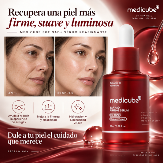Serum Facial Antiedad EGF/NAD+ 30 ML | REAFIRMANTE Y ANTIARRUGAS