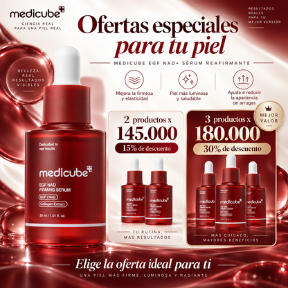 Serum Facial Antiedad EGF/NAD+ 30 ML | REAFIRMANTE Y ANTIARRUGAS