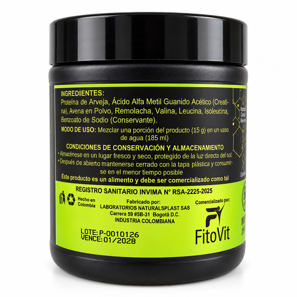 CREATINA MONOHIDRATADA X 300GR - FITOVIT