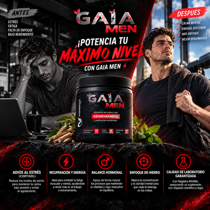 ASHWGANDHA EN POLVO PARA HOMBRES | GAIA MEN NUTRA NOVA