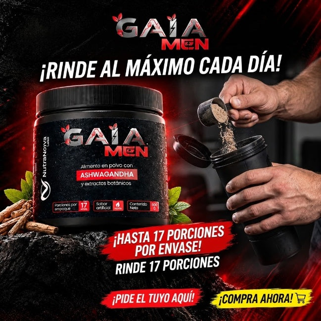 ASHWGANDHA EN POLVO PARA HOMBRES | GAIA MEN NUTRA NOVA