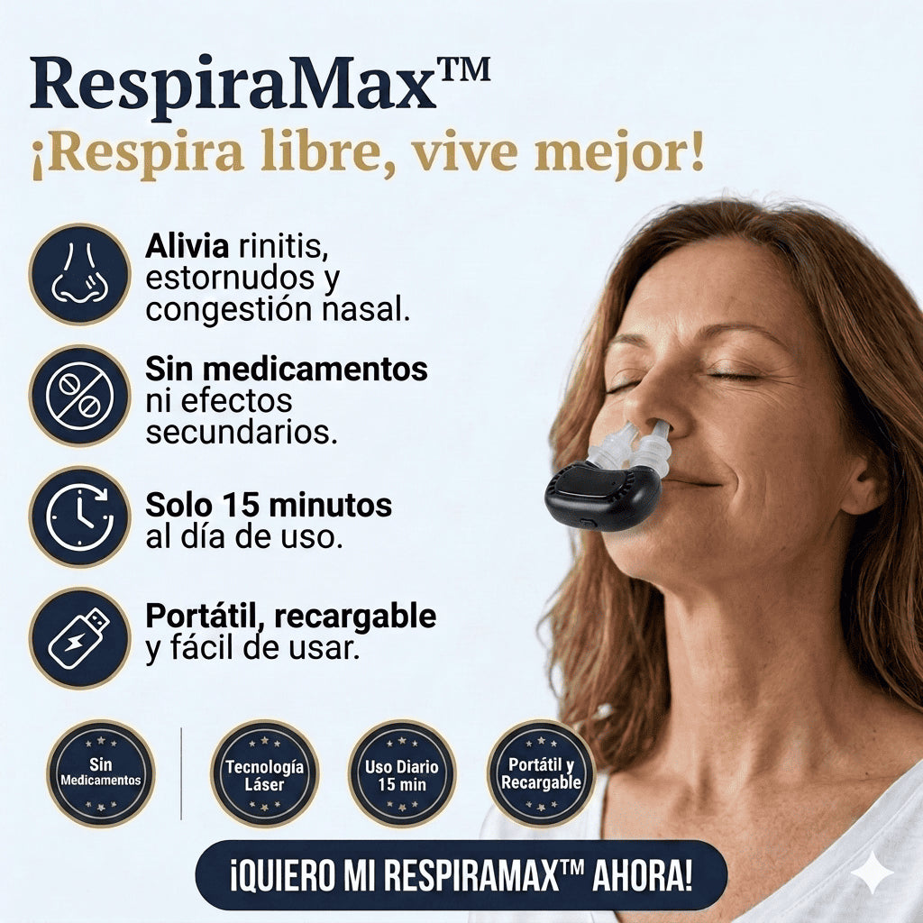 RespiraMax™ | Tecnología láser que elimina la congestión desde adentro