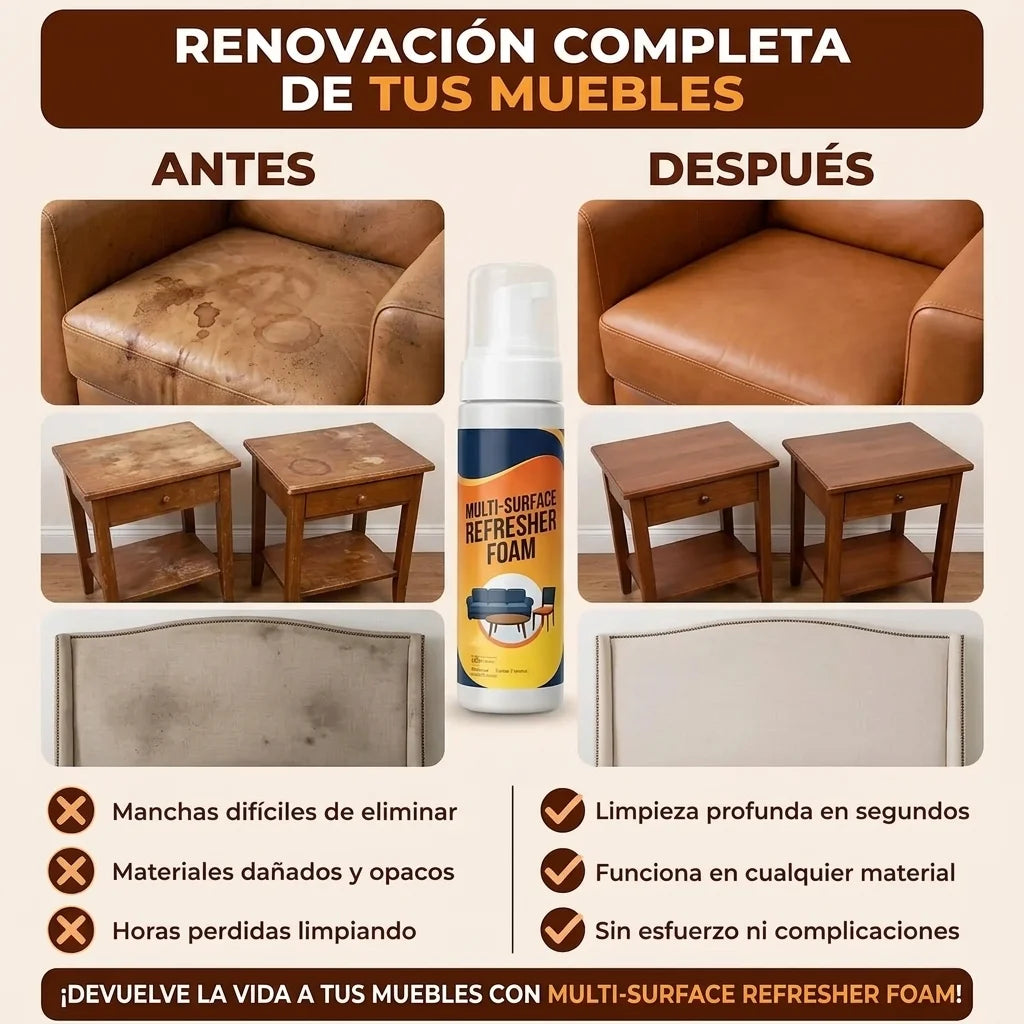 FoamCleaner™ | Elimina manchas imposibles de tus muebles al instante sin esfuerzo