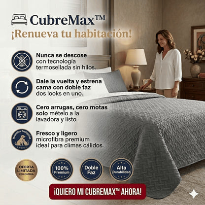 CubreMax Premium™ - Microfibra termosellada : Duradera, suave y fresca