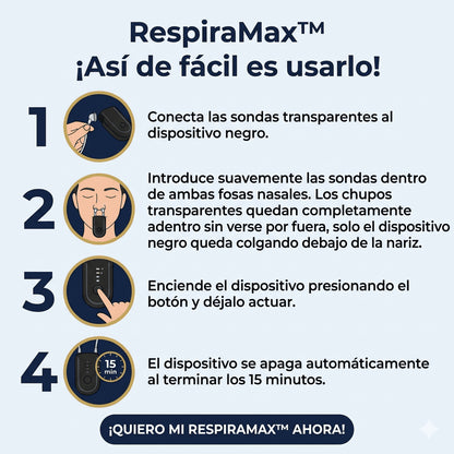 RespiraMax™ | Tecnología láser que elimina la congestión desde adentro