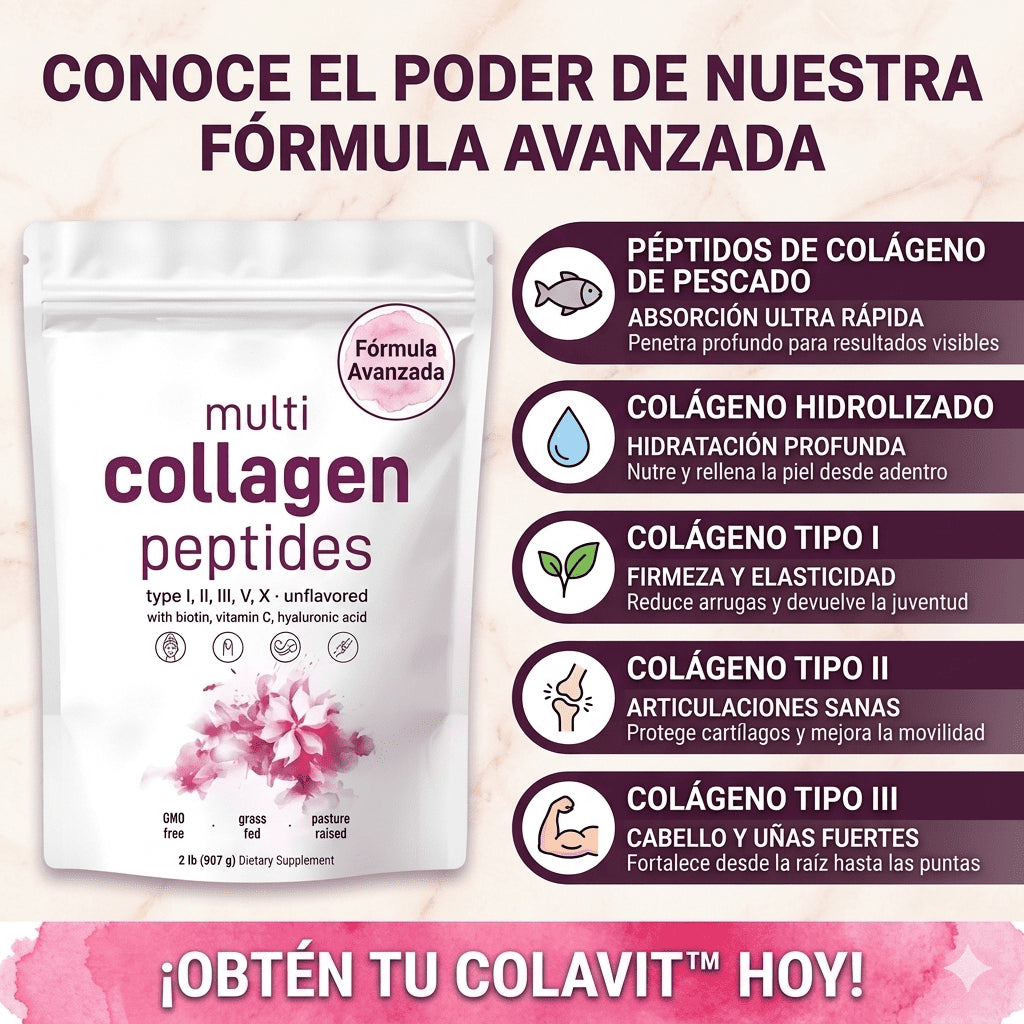 Colavit™ | Colágeno — Recupera tu piel, cabello y articulaciones desde adentro