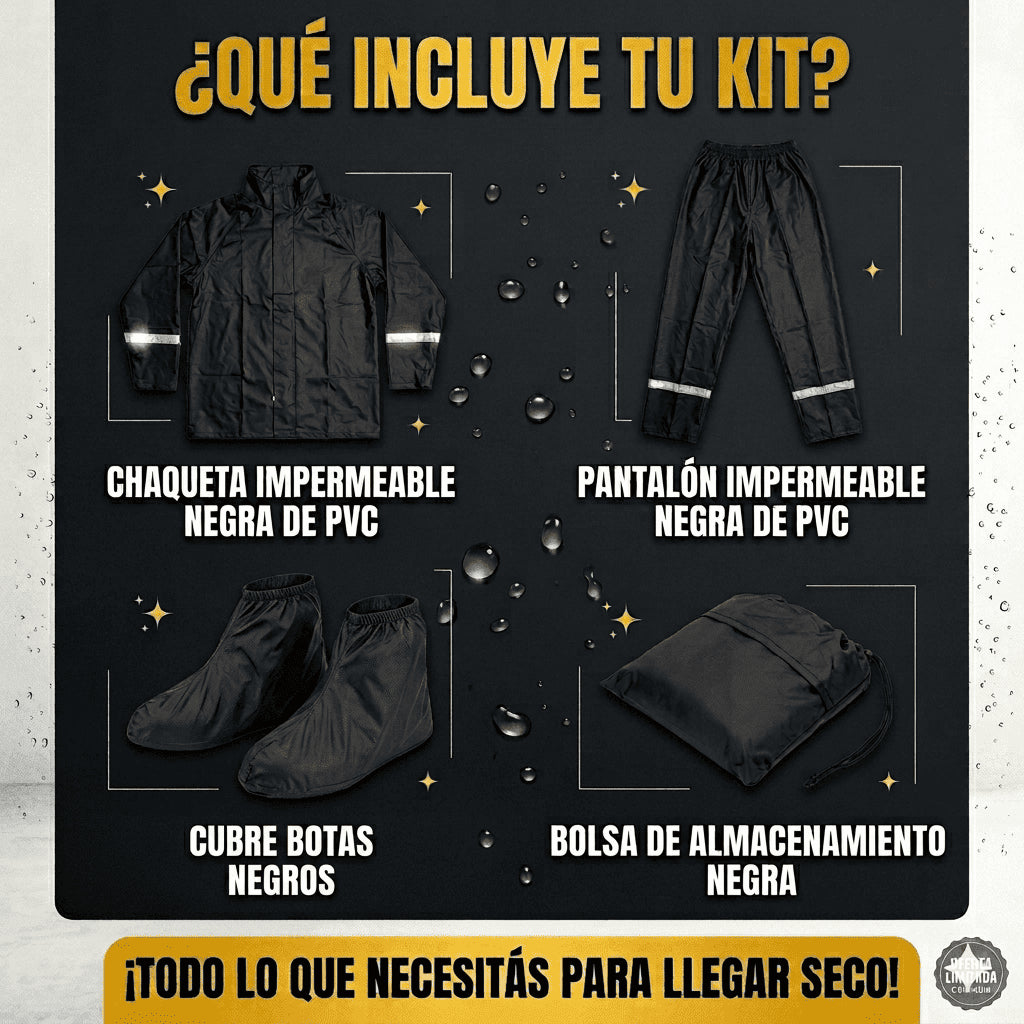 MOTORAIN™|TU IMPERMEABLE INDESTRUCTIBLE PARA MOTO: Ligero, Seguro, Resistente