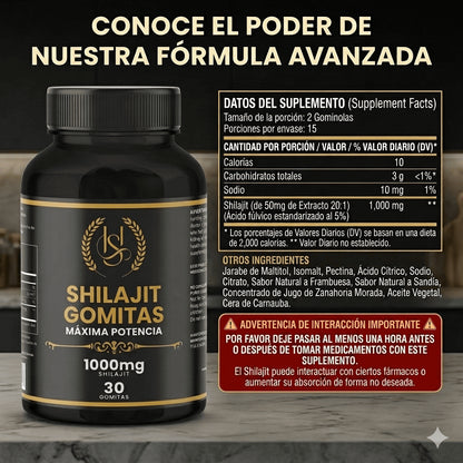 Gomas De Shilajit™ | Limpia, Recarga y Despierta tu Poder Masculino