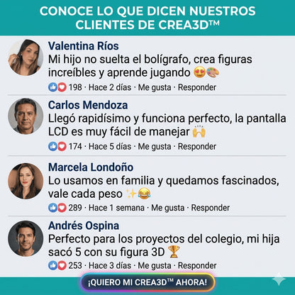 Crea3D™ - El bolígrafo que convierte tu imaginación en figuras reales