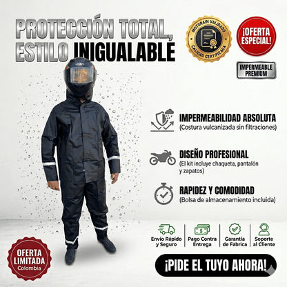 MOTORAIN™|TU IMPERMEABLE INDESTRUCTIBLE PARA MOTO: Ligero, Seguro, Resistente