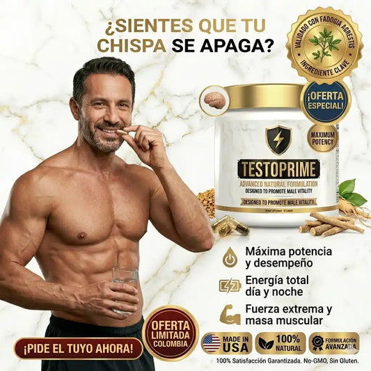 TestoPrime™️ | Potencia tu vitalidad y rendimiento diario con fuerza natural