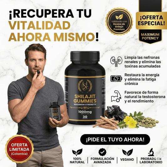 Gomas De Shilajit™ | Limpia, Recarga y Despierta tu Poder Masculino