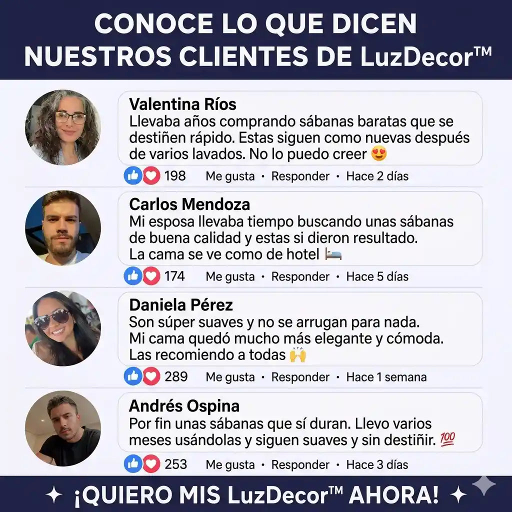 LuzDecor™ | Sábanas suaves, sin arrugas y con colores que duran lavado tras lavado