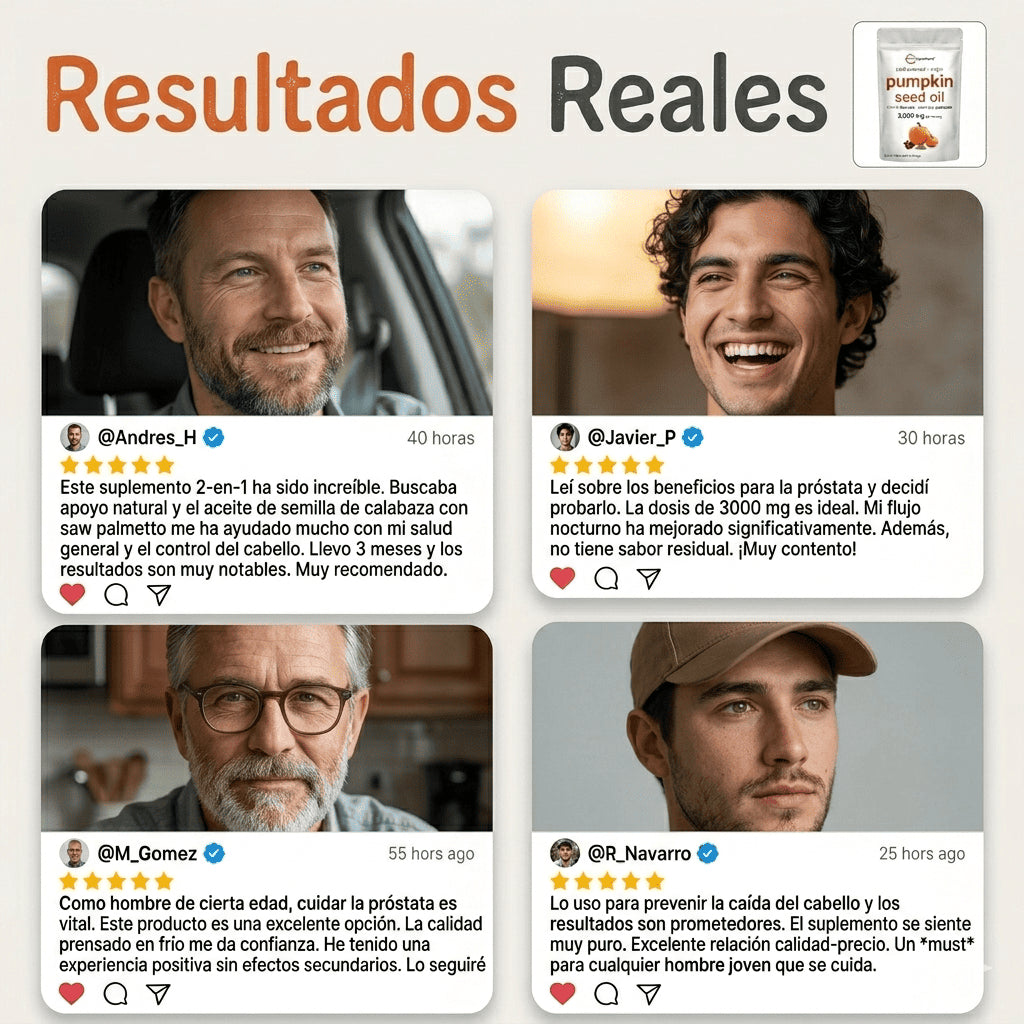 Prostaliv™ Salud prostática y cabello fuerte.